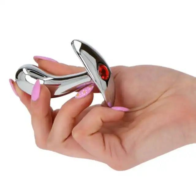 Toyz 4 Lovers - Plug Wacky Sailor. Wysublimowany kształtem metalowy stymulator prostaty z diamencikiem. P-spot. 