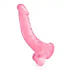 Pure Jelly - Gode Jelly Rose XL. Różowe dildo z przyssawką 22 cm i 3,5 cm średnicy