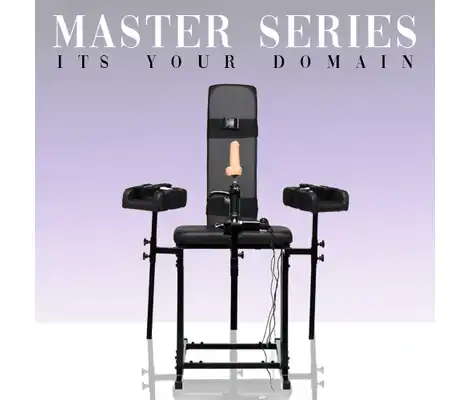 Ekskluzywna kontrola: Obedience Chair od Master Series. Krzesło do niewoli  BDSM! 