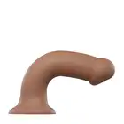 Strap-On-Me - Semi-Realistic Dildo Caramel - giętkie dildo o pięknym karmelowym kolorze
