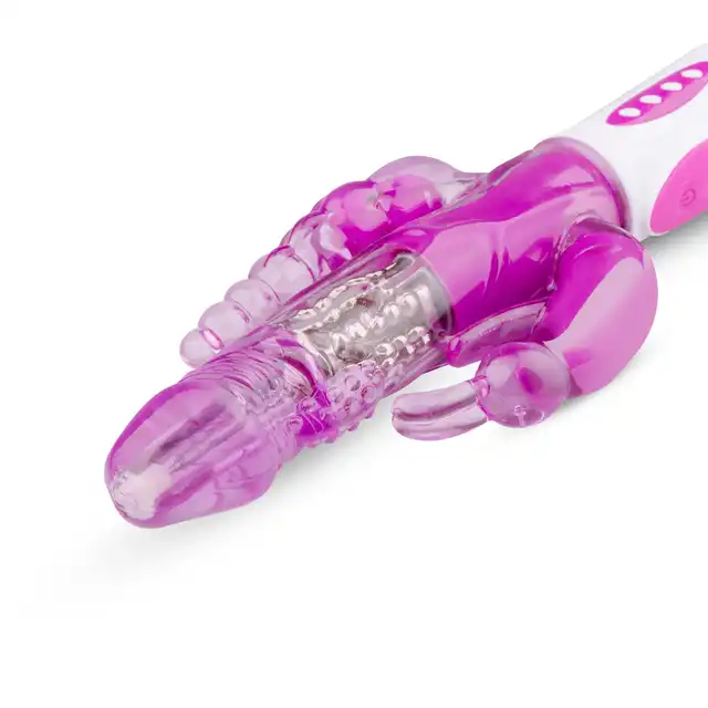 Easy Toys - Raving Rabbit Vibrator. Potrójny wibrator waginalno-analny z rotującymi kuleczkami. G-spot. 2 silniki. 12 programów. Fantastyczny.