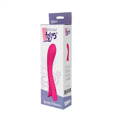 Dream Toys - Lovely Princess. Świetnie profilowany silikonowy wibrator w kolorze magenta 9 trybów 
