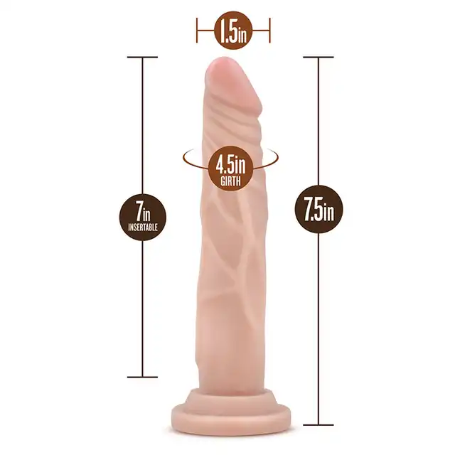 Dr.Skin -Realistic Cock Basicv 7.5. Realistyczne dildo z przyssawką, 19 cm długości 
