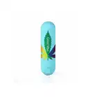 Maia Novelties - Jessi 420 Blue USB. Mini bullet z  liściem konopii