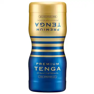 Tenga - Premium Dual Sensation Cup. Dwustronny masturbator dla mężczyzn 