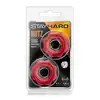  Stay Hard - Stay Hard Nuts Red. 2 czerwone ringi erekcyjne. Super elastyczne 