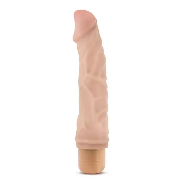Dr. Skin - Vibe 6 Flesh - 21,5 cm wibrator o żylastej strukturze z niesamowitymi wibracjami!