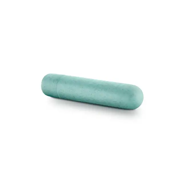 Gaia - Eco Bullet Aqua. Biodegradowalny mini wibrator w uroczym kolorze! 6,5 cm x 1,8 cm