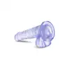 B Yours - Sweet N Hard 4 Clear. Miękkie dildo z magicznie błyszczącego materiału 