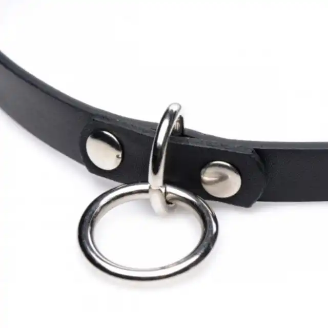 Master Series PRO - Collared Vixen Collar With Ring.  Profesjonalna obroża z ringiem.