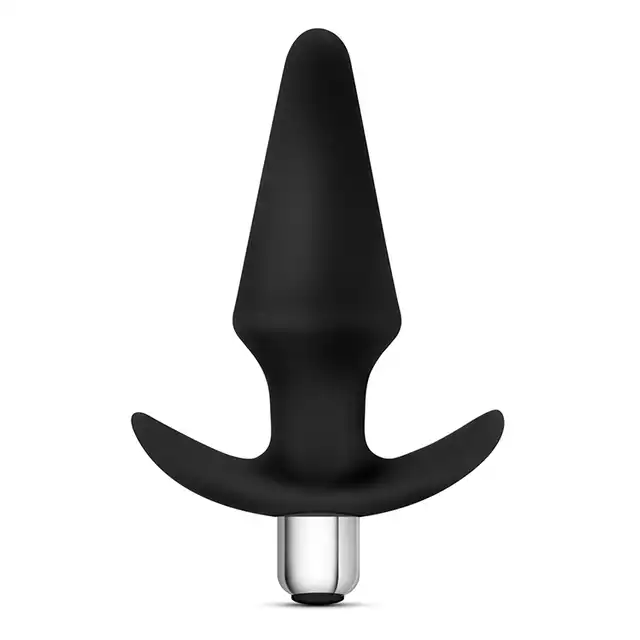 Luxe - Discover Black. Wibrujący plug analny 10 trybów. Silikon 