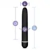 Rose - Luxuriate Black - klasyczny czarny wibrator z wieloma wibracjami
