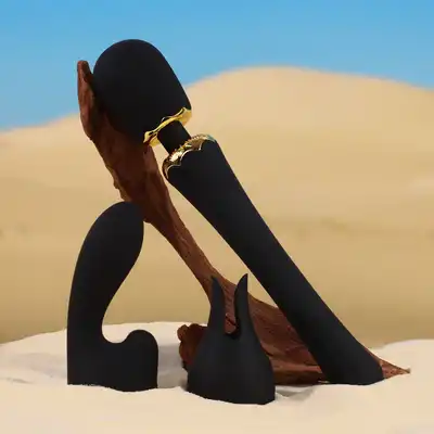 Zalo - Kyro Wand Black. Różdżka z potężnymi wibracjami. Inspirowana Egiptem