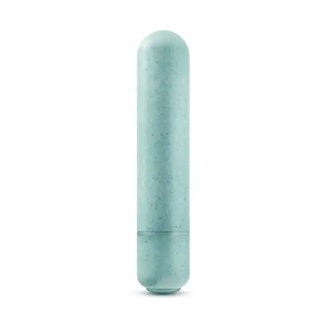Gaia - Eco Bullet Aqua. Biodegradowalny mini wibrator w uroczym kolorze! 6,5 cm x 1,8 cm