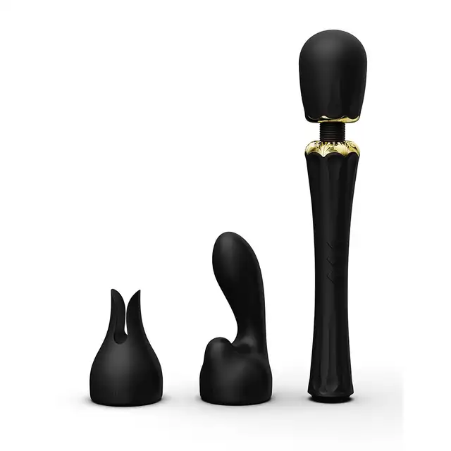Zalo - Kyro Wand Black. Różdżka z potężnymi wibracjami. Inspirowana Egiptem