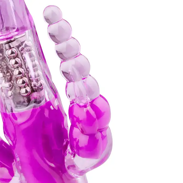 Easy Toys - Raving Rabbit Vibrator. Potrójny wibrator waginalno-analny z rotującymi kuleczkami. G-spot. 2 silniki. 12 programów. Fantastyczny.