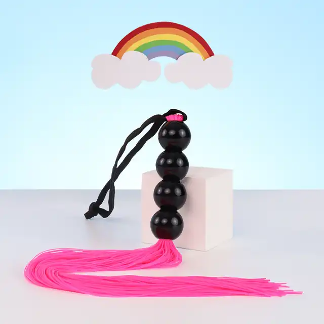 Silicone Whip Pink 14" - Fetish Boss Series