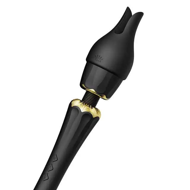 Zalo - Kyro Wand Black. Różdżka z potężnymi wibracjami. Inspirowana Egiptem