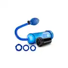 Quickie Kit - Go Big Blue - niebieska pompka do penisa