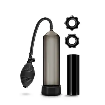 Quickie Kit - Thick Cock Black - czarna pompka do penisa