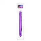 B Yours - Double Dildo 16 inch. Super elastyczne podwójne dildo 40,6 cm. Fioletowe