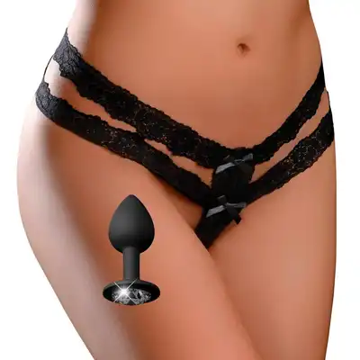 Crotchless Secret Gem S-L Blac