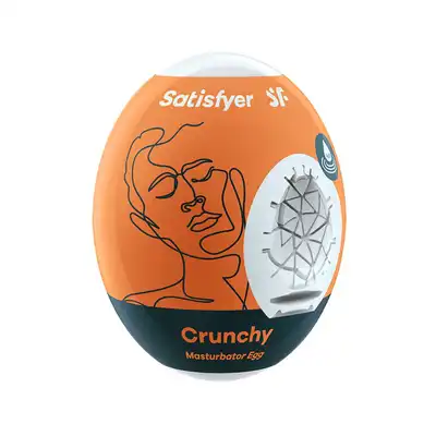 Satisfyer - Crunchy Mini. Teksturowany masturbator w formie jajeczka