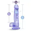 B Yours - Sweet N Hard 4 Clear. Miękkie dildo z magicznie błyszczącego materiału 