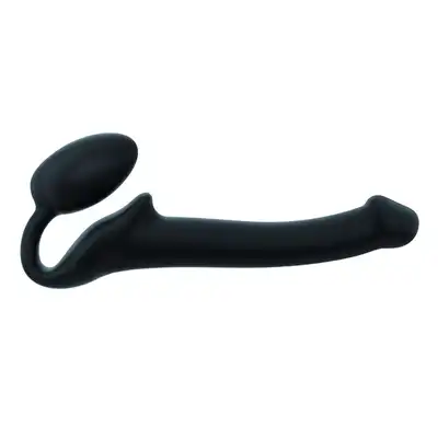 Strap-On-Me - Semi-Realistic Bendble Black S - jedyne w swoim rodzaju dildo z korkiem analnym