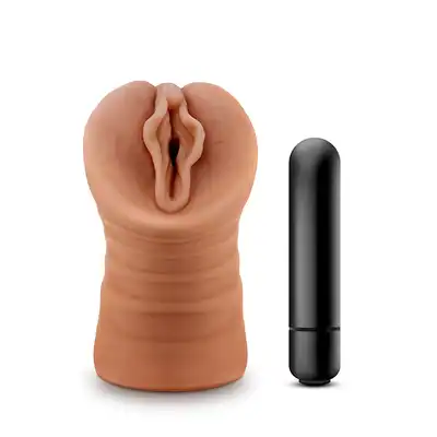 Blush - M For Men Sofia Mocha - realistyczny masturbator z teksturą wewnątrz