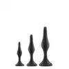 Luxe - Beginner Kit Black. Zestaw treningowy silikonowych plugów analnych 