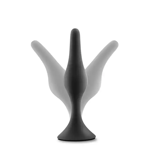 Luxe - Beginner Kit Black. Zestaw treningowy silikonowych plugów analnych 