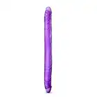B Yours - Double Dildo 16 inch. Super elastyczne podwójne dildo 40,6 cm. Fioletowe