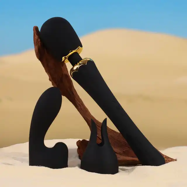 Zalo - Kyro Wand Black. Różdżka z potężnymi wibracjami. Inspirowana Egiptem