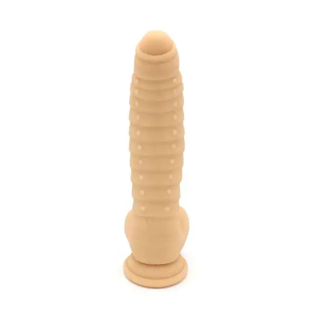 Kiotos Cox - Flesh 044. Teksturowane silikonowe dildo 22 cm 