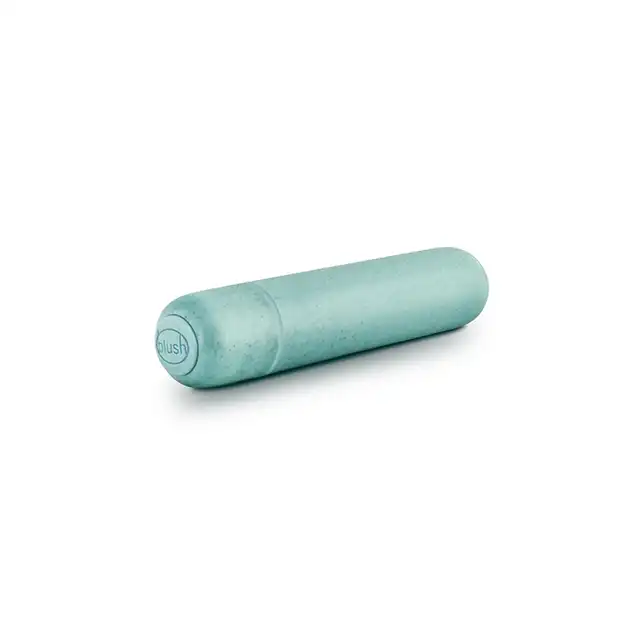 Gaia - Eco Bullet Aqua. Biodegradowalny mini wibrator w uroczym kolorze! 6,5 cm x 1,8 cm