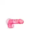 B Yours - Sweet N Hard 4 Pink. Miękkie różowe dildo z mocną przyssawką. Słodycz doznań 