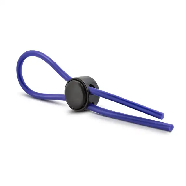 Stay Hard - Loop Cock Blue. Silikonowy ring erekcyjny w formie lasso
