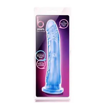  B Yours - Sweet N Hard 6 Blue. Realistyczne doznania. Niebieskie dildo 21,5 cm długości