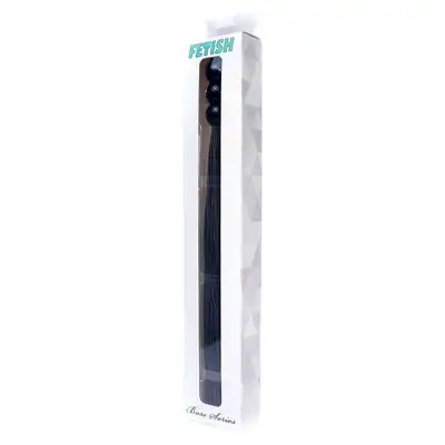 Silicone Whip Black 10" - Fetish Boss Series