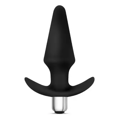 Luxe - Discover Black. Wibrujący plug analny 10 trybów. Silikon 