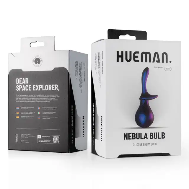 Hueman - Nebula Bulb Anal Douche. Silikonowa gruszka do lewatywy 220 ml. Kosmiczny design
