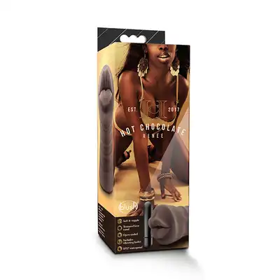 Hot Chocolate - Renee - realistyczny masturbator usta w kolorze czekolady