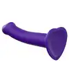Strap-On-Me - Semi-Realistic Dildo Purple - giętkie dildo o elektryzującym, fioletowym kolorze