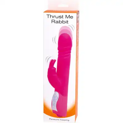 Seven Creations - Thrust Me Rabbit. Silikonowy wibrator króliczek z 3 trybami ruchu posuwistego. Niesamowite wrażenia!