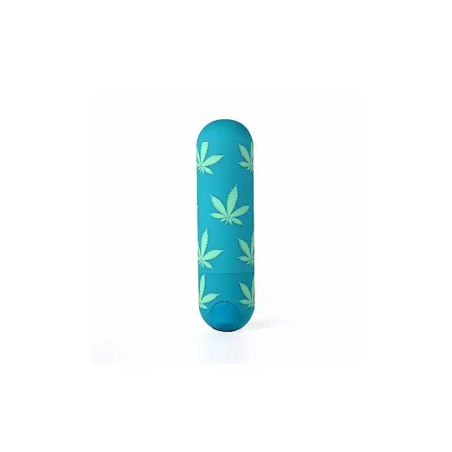 Maia Novelties - Jessi 420 USB. Mini wibrator w liście konopii