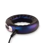 Hueman - Saturn Vibrating Cock/Ball Ring. Ultra-Nowoczesny ring na penisa lub jądra. USB