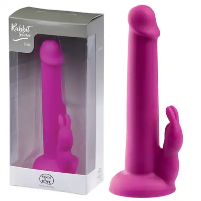 MINDS of LOVE Rabbit Silicone Dildo purple