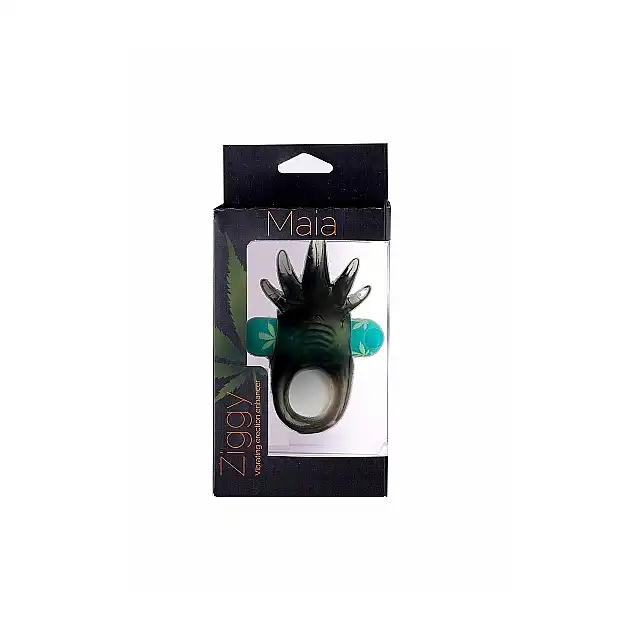 Maia Novelties - Ziggy Leaf USB. Ring erekcyjny inspirowany konopiami