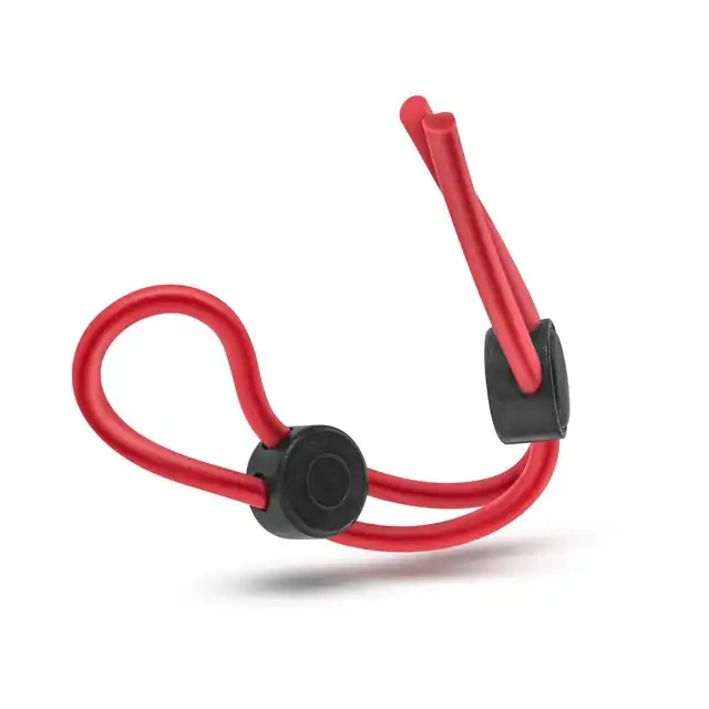 Stay Hard - Silicone Double Loop Red - ring na penisa z podwójną pętlą